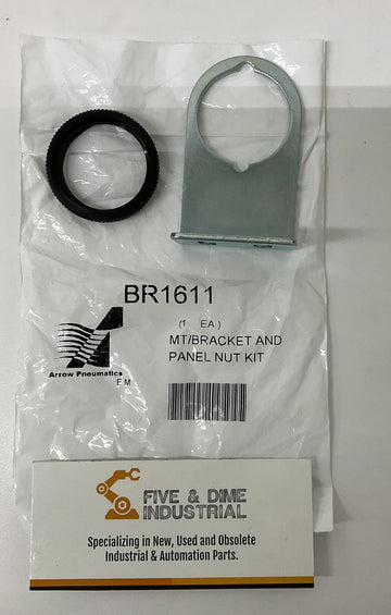 Arrow Pneumatic  BR1611 Regulator Mounting Bracket w/ Panel Nut