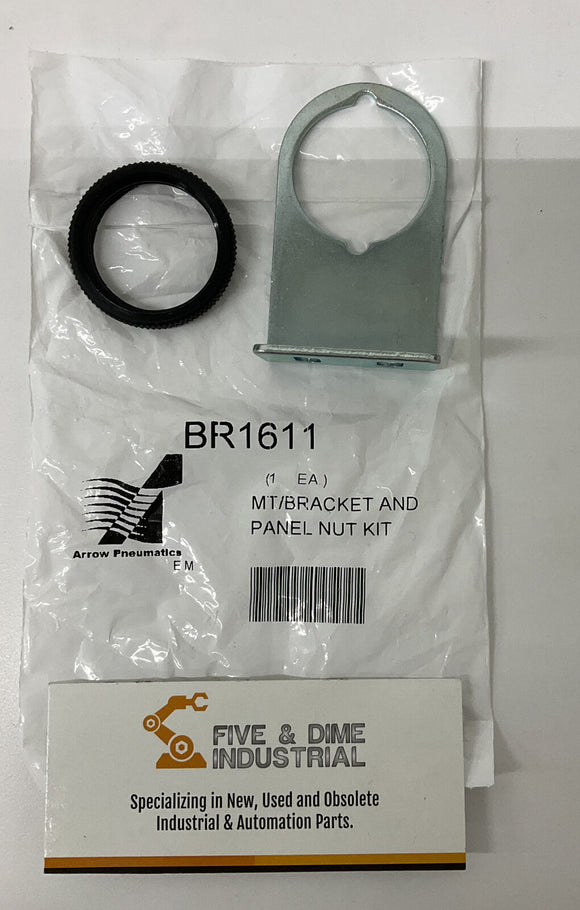 Arrow Pneumatic  BR1611 Regulator Mounting Bracket w/ Panel Nut