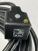 Mencom VAG-520-00 Solenoid Valve Connectors 3-Pole with Led 24V 10A 5M-4