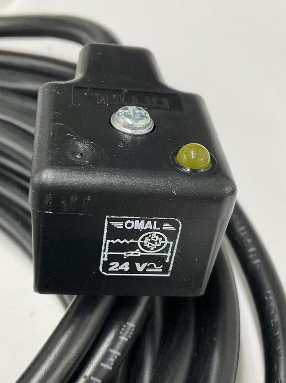 Mencom VAG-520-00 Solenoid Valve Connectors 3-Pole with Led 24V 10A 5M