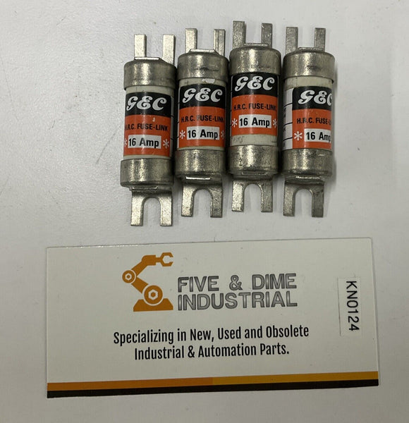 GEC NIT-16 Lot of 4 16 Amp Fuses HRC Fuses