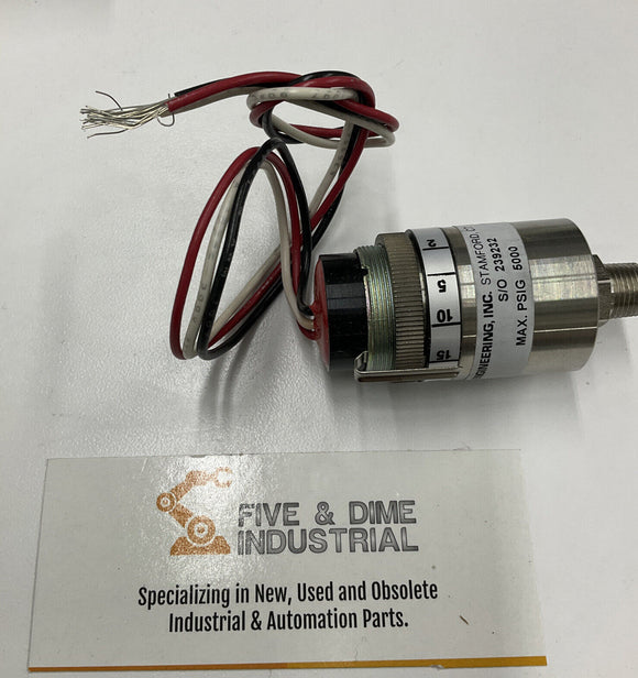 Omega PSW-551 Adjustable Pressure Switch 5A 250V 5000 Psi