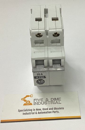 Allen Bradley 1492-CB2H250 Ser. B Din Mount Circuit Breaker 25 Amp