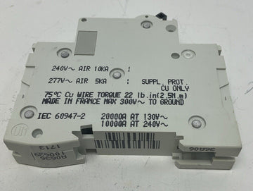 Merlin Gerin 24501 Circuit Breaker Multi 9 C60 2-Amp, 277 Volts - 0