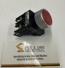 Fuji Electric AH22-FR10 Push Button N.O. Red Flush Head-2