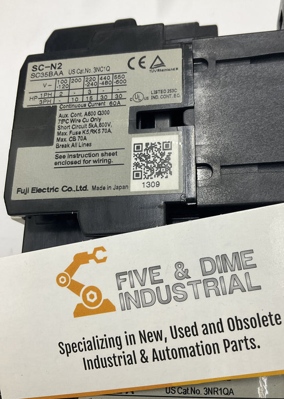 Fuji Electric SC35BAA Contactor w/ TK-N2 32-42A Relay