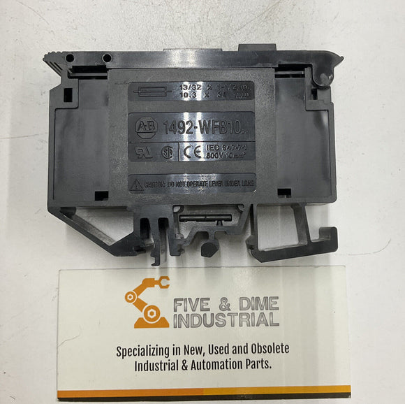 Allen Bradley 1492-WFB10 Terminal Blocks 800V. Lot of 5