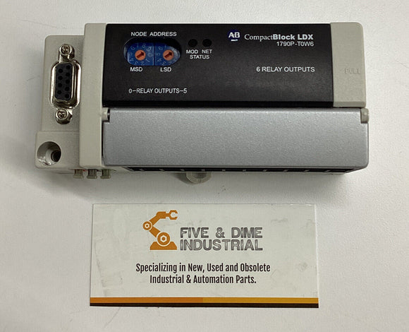Allen Bradley 1790-T0W6 Ser. A  6-Relay Compact Block Module 95960101