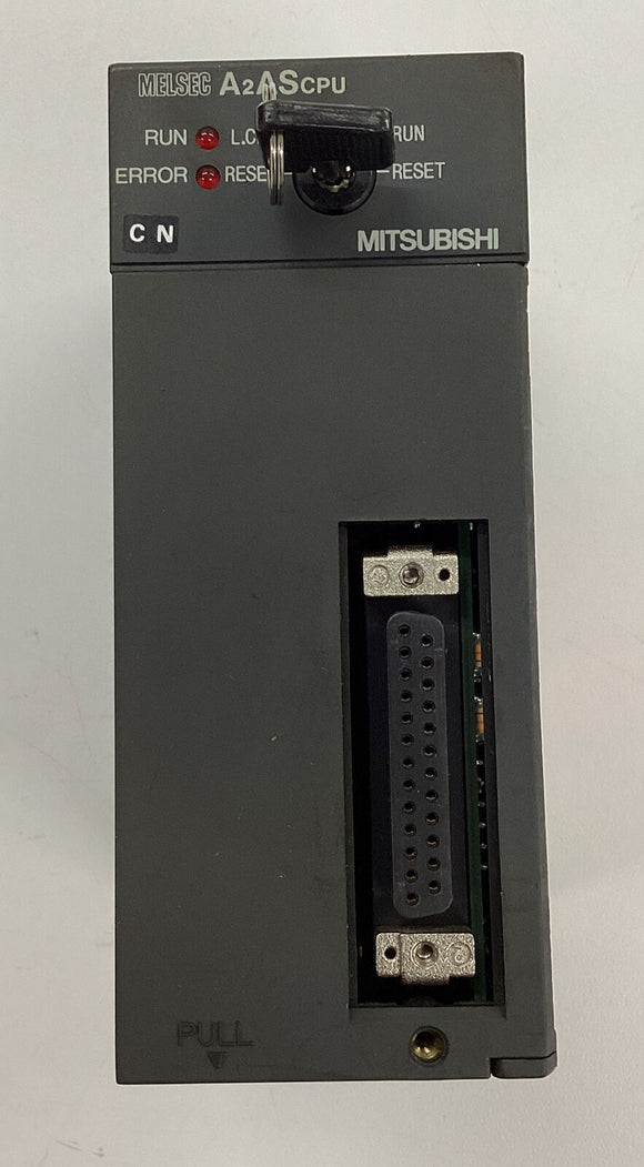 Mitsubishi A2ASCPU CPU PLC, 14k Step Processor w/ Key