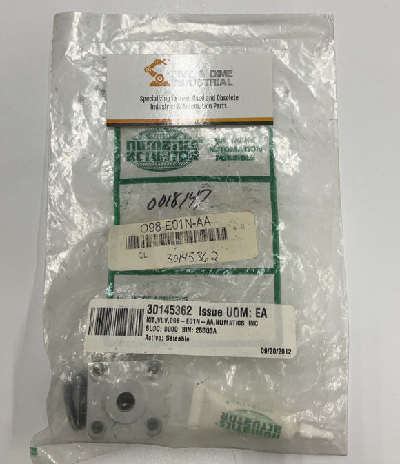 Numatics O98-E01N-A Actuator Repair Kit Pneumatic Valve