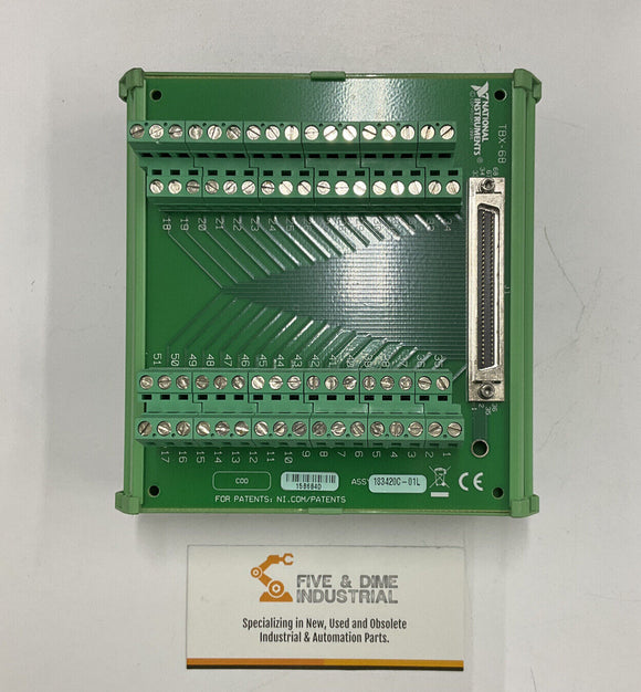 National Instruments 183420C-01L TBX-68 Connector Block with NI-DAQ CD