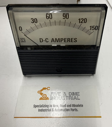 Square D 6309011324-0001 0-150 DC Amp Panel Mount Meter - 0