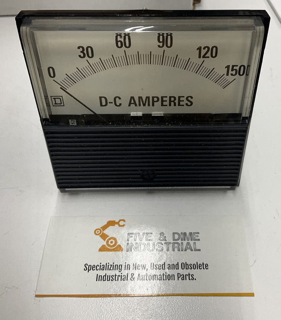 Square D 6309011324-0001 0-150 DC Amp Panel Mount Meter