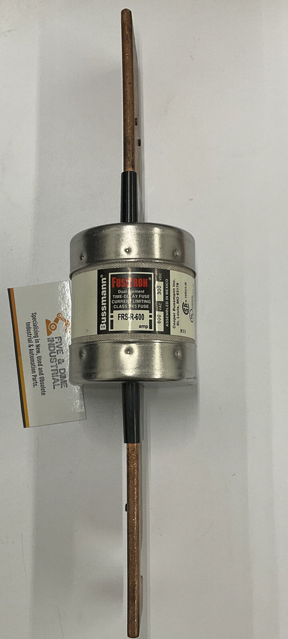 Bussmann FRS-R-600 Fusetron Time Delay Fuse 600A, 600 VAC, 300 VDC