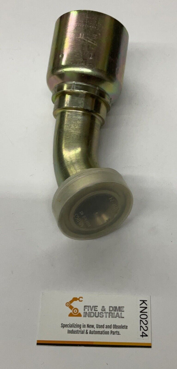 Parker 16F78-24-24 Hydraulic 45° Elbow Fitting Hose x Flang Head