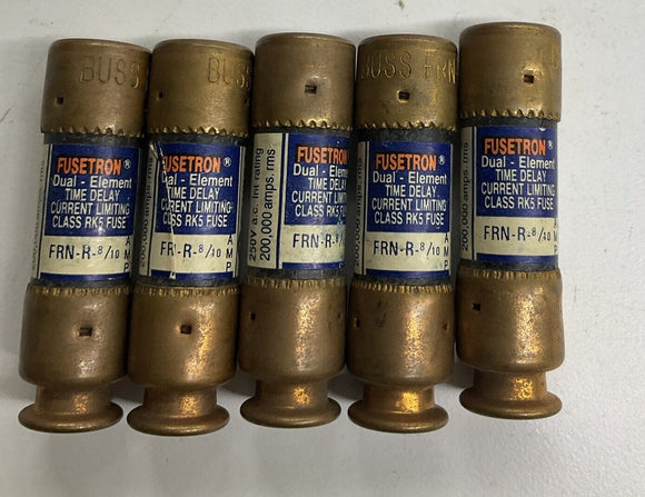 Fusetron FUSE FRN-R-8/10 Lot of 5