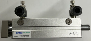 Airtac TCM12X60S Guided Air Cyclinder w/ Flow Valves - 0