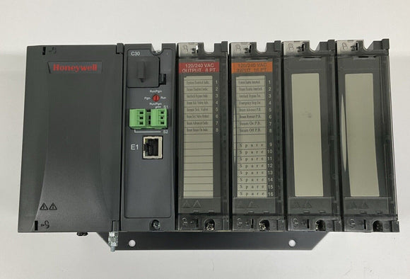 Honeywell 900C31-0244-00 HC900 C30 PLC Module w/ Rack, PS & Modules