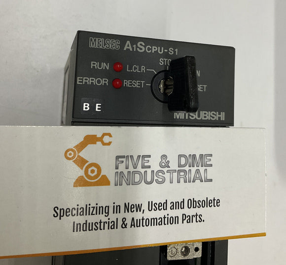 Mitsubishi A1SCPU-S1 CPU PLC, 8k Step Processor w/ Key