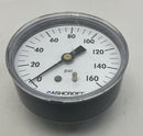 Ashcroft 25W1005-H-02B 2-1/2'' Steel Gauge 160 PSI, Brass Socket, 1/4'' NPT-2