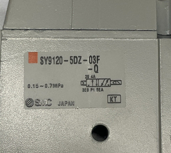 SMC SY9120-5DZ-03F-Q 24 VDC Solenoid Valve with Connector