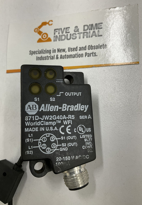 Allen Bradley 871D-JWZ640A-RS World Clamp Proximity Sensor