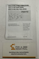 Festo MS6-LR-1/4-D6-WR Pressure Regulator 527663 Ser. M160-4