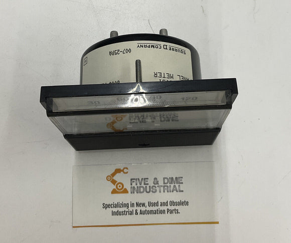 Square D 6309011324-0001 0-150 DC Amp Panel Mount Meter