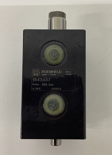 Roemheld 1543407 Block Hydraulic Cylinder 500 Bar