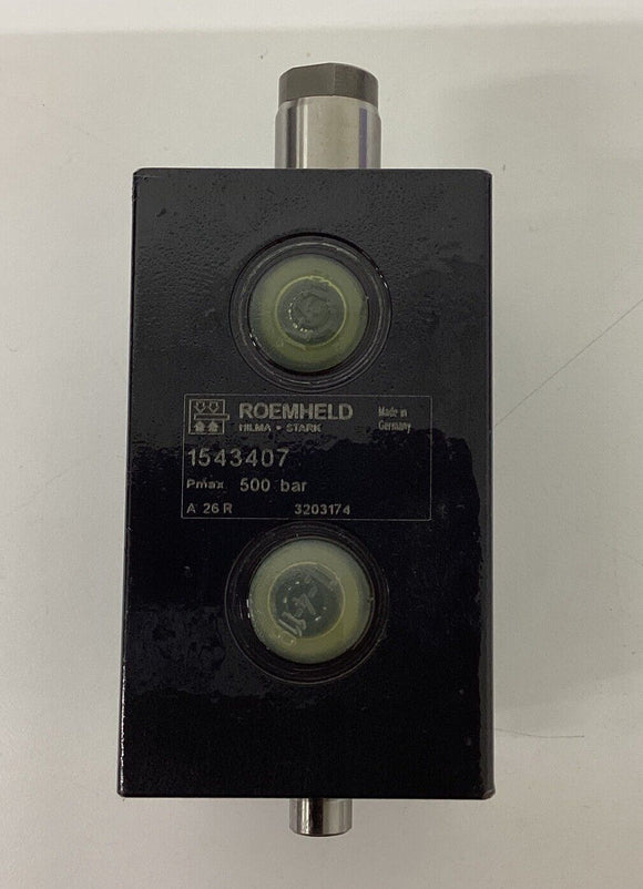 Roemheld 1543407 Block Hydraulic Cylinder 500 Bar