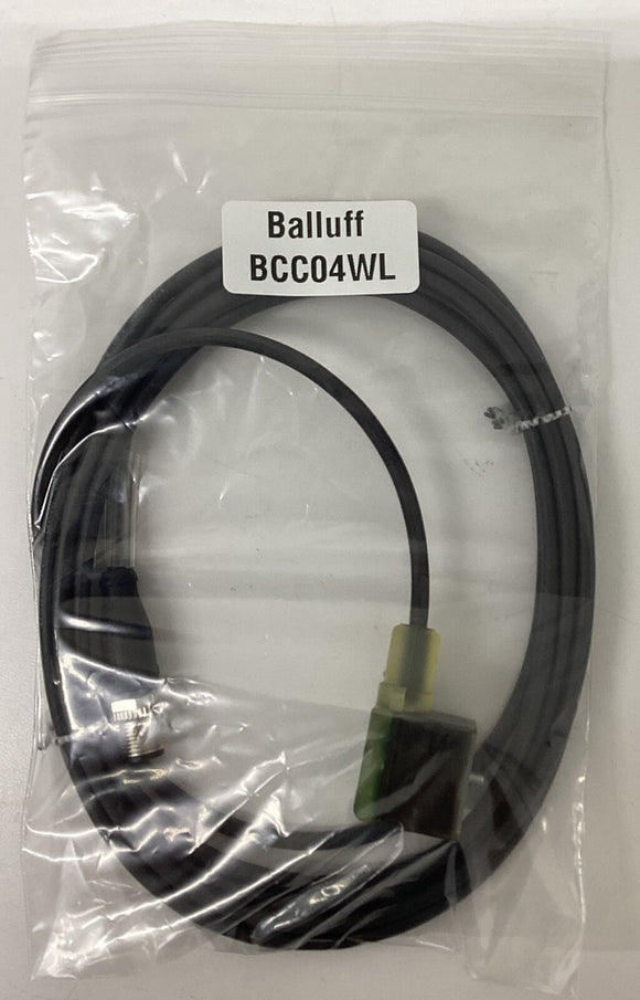 Balluff BCC04WL Cable  M12 3-Pin to Form A, 18mm Valve 24V AC/DC 5M