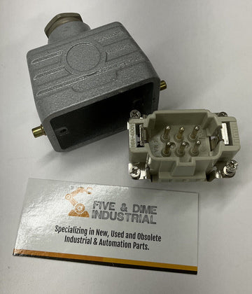 Ilme CNM-6 6-Pin Male Rectangular Insert 16A 400-600V with 10.0210 Hood