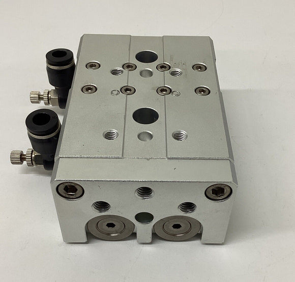 Airtac HLQ16X20S Compact Air Cylinder w/ Flow Valves