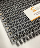 Intralox 23426 Grey 1100 Ser. Flush Grid Friction Top 8" X 10' 200 Rows-2