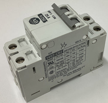 Allen Bradley 1492-CB2H250 Ser. B Din Mount Circuit Breaker 25 Amp - 0