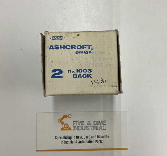 Ashcroft 202A284-20 Pressure Gauge 10032 1/4 Npt Male 160 Psi