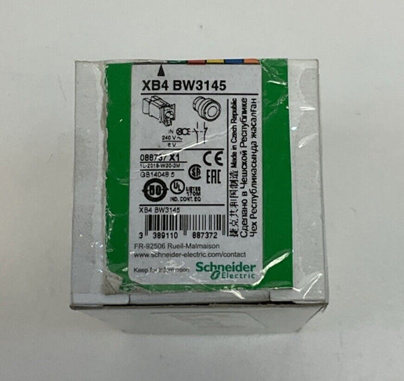 Schneider Electric XB4-BW3145 White Push Button