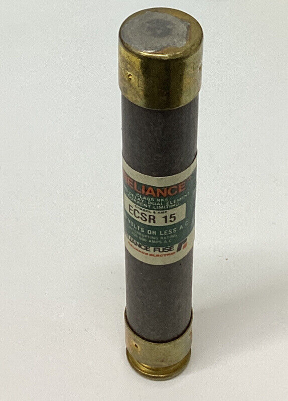 Reliance ECSR-15 RK5 Class Time Delay Dual Element Fuse 600V Lot of 2