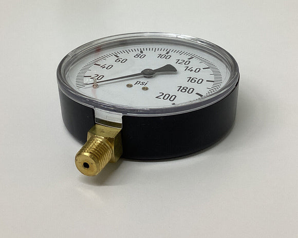 Wika 4256026 / 4"x1/4" NPT 0-200 PSI Brass