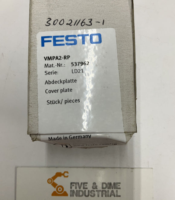 Festo VMPA2-RP  Valve Cover Plate