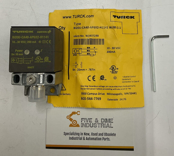 Turck Bi2OU-CA40-AP6X2-H1141 Sensor W/BS 2.1 M1627290  SN 20MM