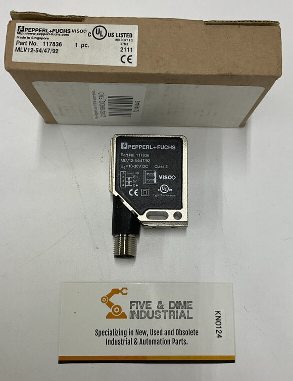 Pepperl Fuchs 117836 Sensor Switch MLV12-54/47/92 Class 2 10-30 VDC