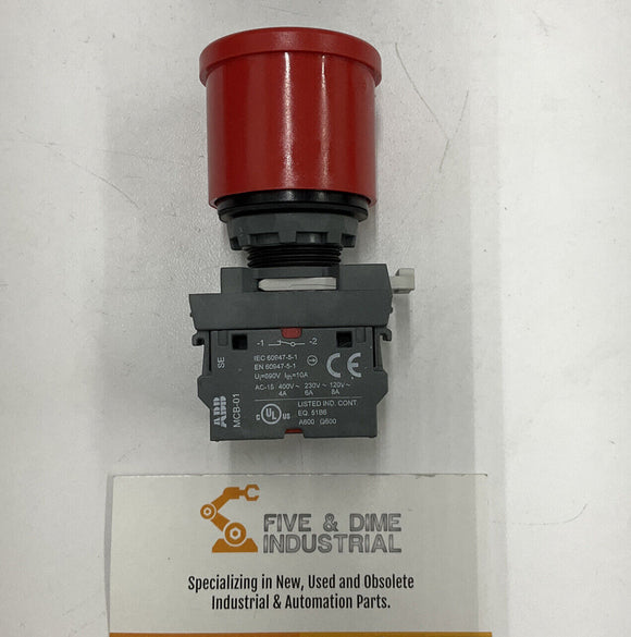 ABB MPMT9-1012 Illuminated Emergency Stop Switch 24V Lamp 1SFA61599R1012
