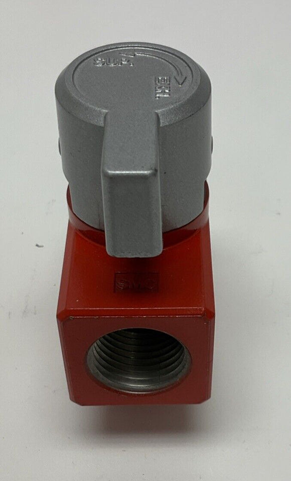 SMC VHS400-04-X1 Pressure Relief Valve 3-Port 1/2" NPT