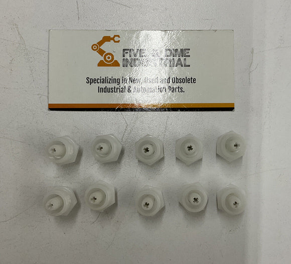 Colder Products CPC SMFPMD02 Lot of 10 Barb 1/8" Valved Panel Coupling