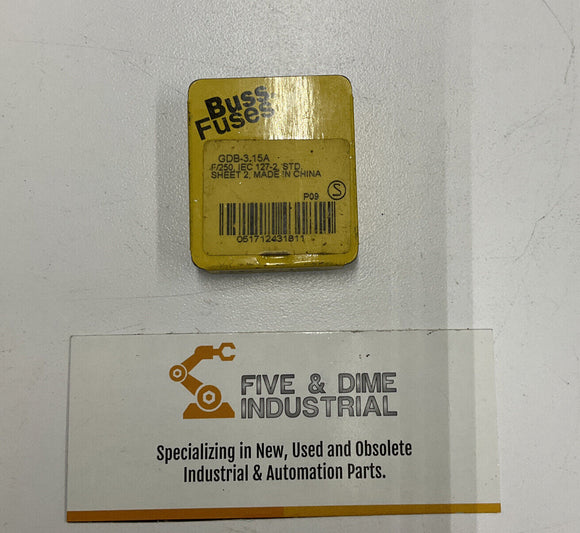Bussmann GDB-3 Buss 5-Pack 15A Fuses