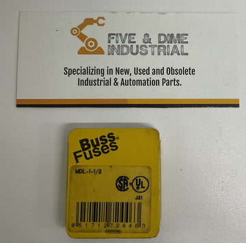 Bussmann MDL-1-1/2 Buss 5-Pack 1-1/2 Amp Fuses