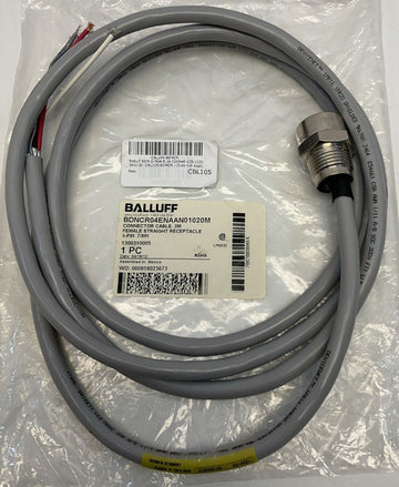 Balluff BDN C-R04-EN-AAN-01-020M 5-Pin Female Cordset - 0