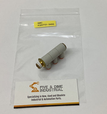 SMC KQ2ZT01-34AS Triple Branch Universal Elbow 1/8" Npt x 1/*" 00 Tubes