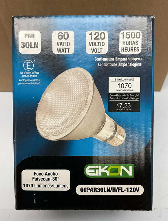 Eiko 60PAR30LN/H/FL-120V Long Neck Flood Lamps Bulbs Case of 6